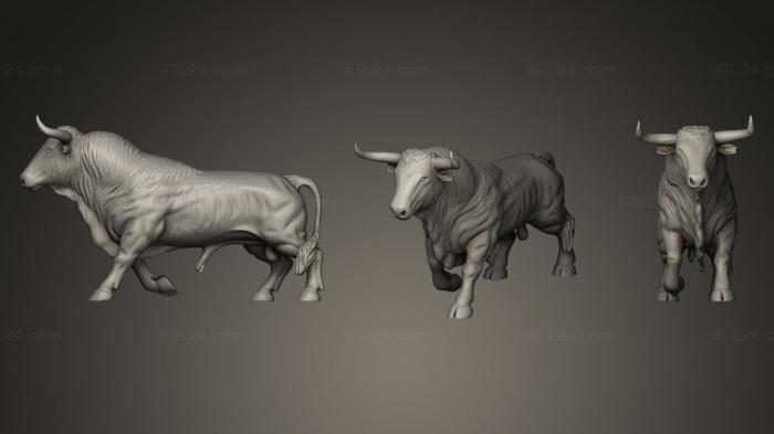 Статуэтки животных (Эль Торро, STKJ_0268) 3D модель для ЧПУ станка